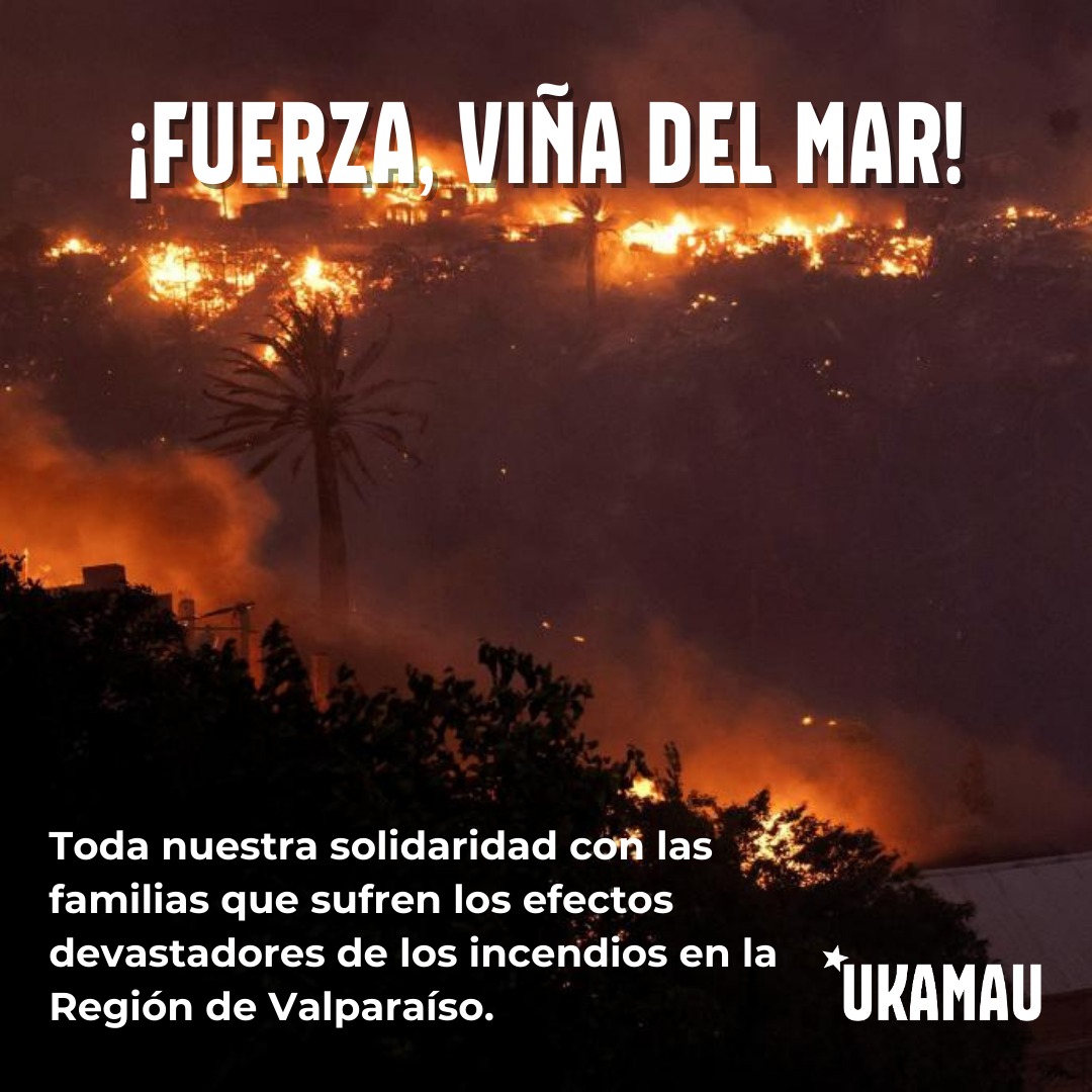 ¡Fuerza, Viña del Mar!
Solidarizamos con todas las familias que están siendo afectadas por el devastador incendio en la Región de Valparaíso.
#Chile #ViñadelMar