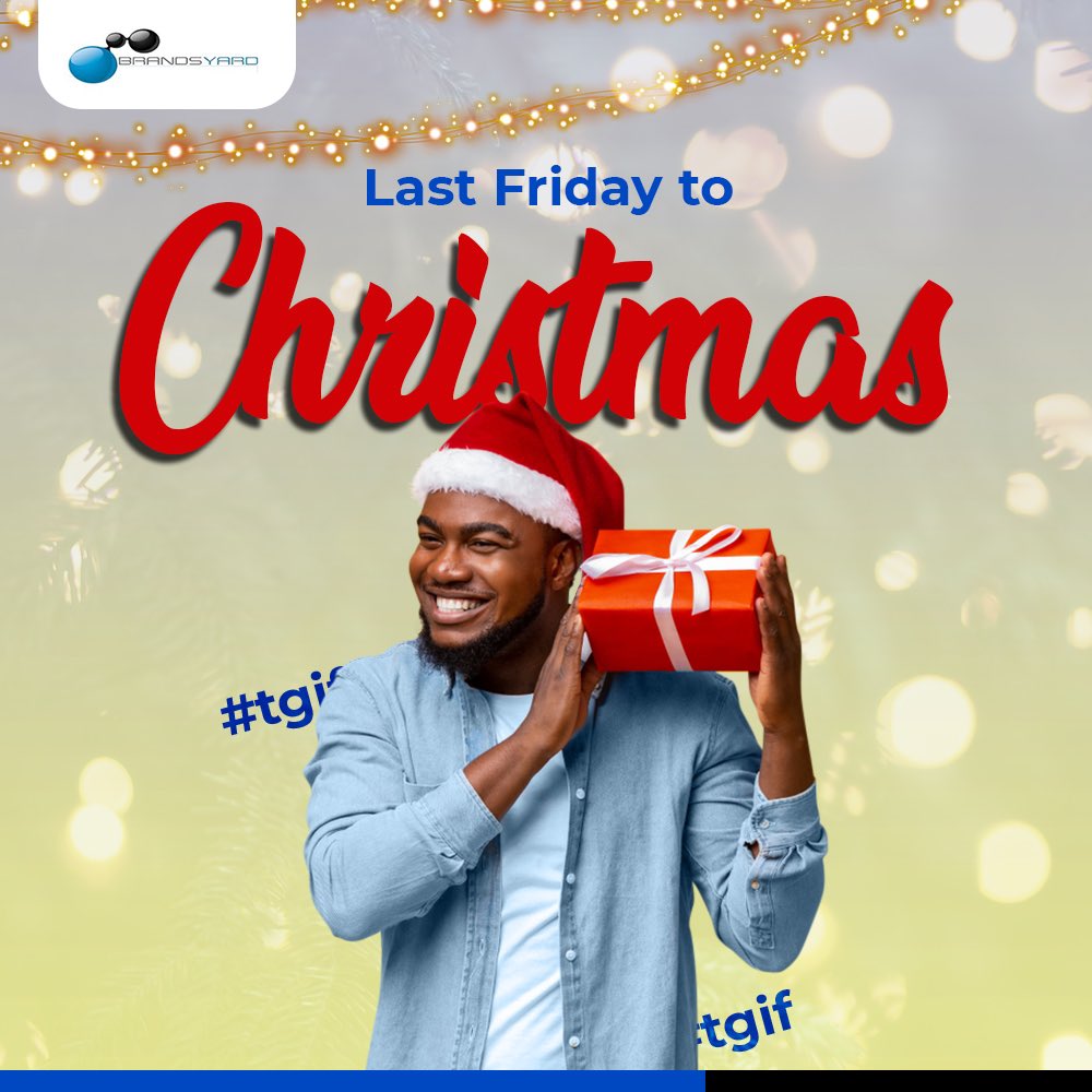 BrandsyardL's tweet photo. It’s starting to look like Christmas.
The last Friday before Christmas.
The season is upon us!
How are you preparing for Christmas?

#christmas #brandsyardlimited #brandsyard #seasongreetings https://t.co/SDFx8bFYb4