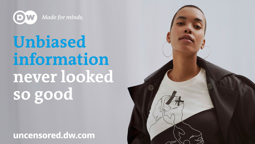 hufmagazine's tweet photo. DW has launched a new campaign branching out into a new area: fashion. With the Uncensored Collection, DW is bringing attention to ways to circumvent censorship and support and protect journalists worldwide. https://t.co/EbvbonYkk4 https://t.co/wFlYZobFFk