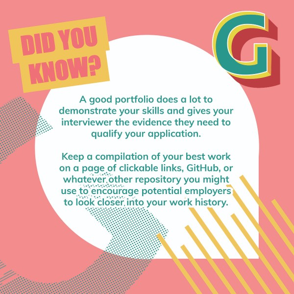 It's time for #DidYouKnowFriday 🤔

This week we want to highlight the power of a well-updated portfolio. Not only does it give you the space to showcase what you can do, but it also reveals the amount of time and dedication you put into your professional pursuits. 🙌