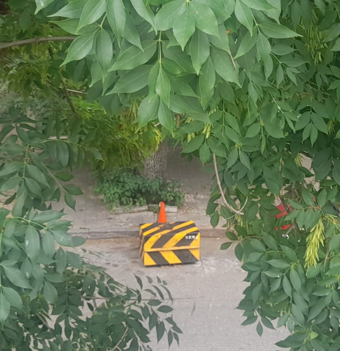 Dejaron esto en la puerta. ¿Cazafantasmas? ¿Artefacto explosivo? Seguiremos investigando. 

#Vacaciones
