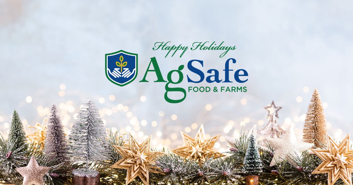 AgSafeOnline's tweet photo. Wishing you an 'AgSafe' and healthy holiday season with your loved ones! https://t.co/j2ujoeqdqq