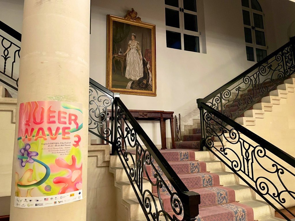 December: 3rd edition of @queerwavecyprus #LGBT+ film festival. @UKinCyprus hosted one day in Shakespeare House, the historic home of the British High Commissioner, enabling QueerWave to achieve its goal of being an #intercommunal event running on both sides of the green line