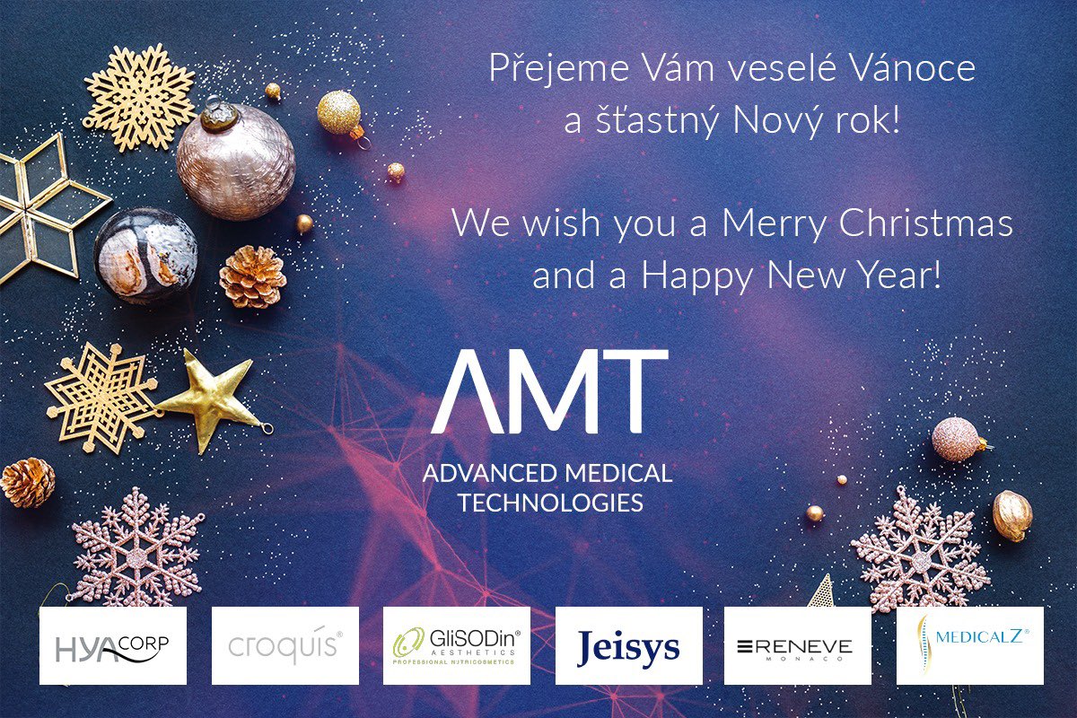 advancedmedtech's tweet photo. Přejeme Vám veselé Vánoce a šťastný Nový rok! We wish you a Merry Christmas and Happy New Year 2023! #advancedmedtech 🎄 https://t.co/2E8pSY8QYx
