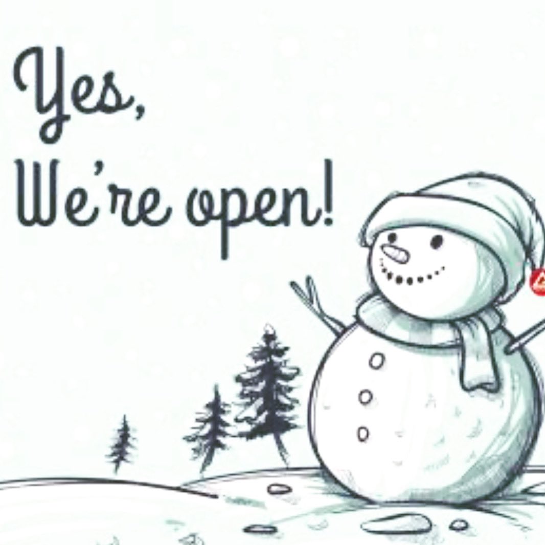 BrummersChoc's tweet photo. We will remain open today for everyone who needs to finish their Christmas shopping! Our store may close early, depending on what the weather allows, so  please don’t wait 😊 https://t.co/jDgh32XURs