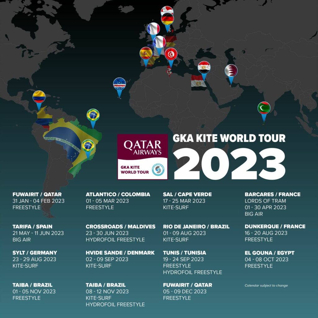 PamelaLozan's tweet photo. En 2023 repetimos sede de la competencia de #kitesurf más importante del planeta #GKAWorldTour
Del 1 al 5 de marzo la playa de Salinas del Rey recibirá más de 20 mil visitantes 🪁🏄‍♂️. 
¡Los esperamos! 
https://t.co/MtJijpltfH https://t.co/hdGdOKMaA2
