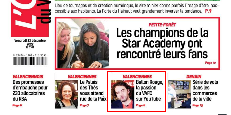 Un grand merci à l'<a href="/lobservateur59/">L'Observateur</a> pour son article consacré à Ballon Rouge ! 🔴⚪️

Et surtout un grand merci à vous pour vos vues et commentaires sur le premier épisode !