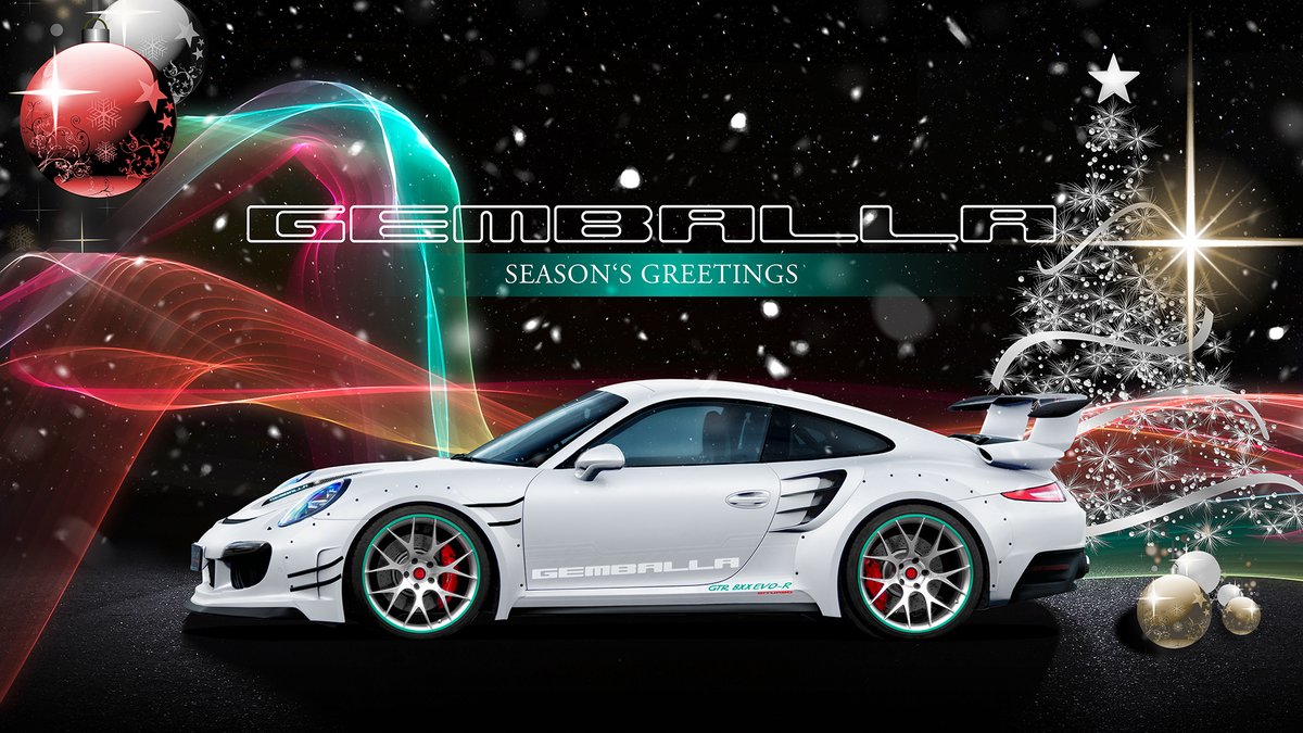 As the holiday season arrives, we would like to take the opportunity to express our appreciation for your continued trust and support. The GEMBALLA team wishes all customers, business partners, friends and their relatives a Merry Christmas and a Happy New Year. #gemballa