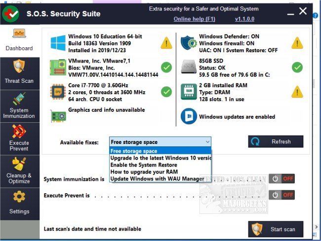 majorgeeks's tweet photo. S.O.S Security Suite is the successor to #UVK and is designed to help you eliminate #Malware, #Adware, and #Spyware and help prevent you from being infected.
https://t.co/v87vwWOhOy #freeware #antivirus https://t.co/sg7ihh5C20