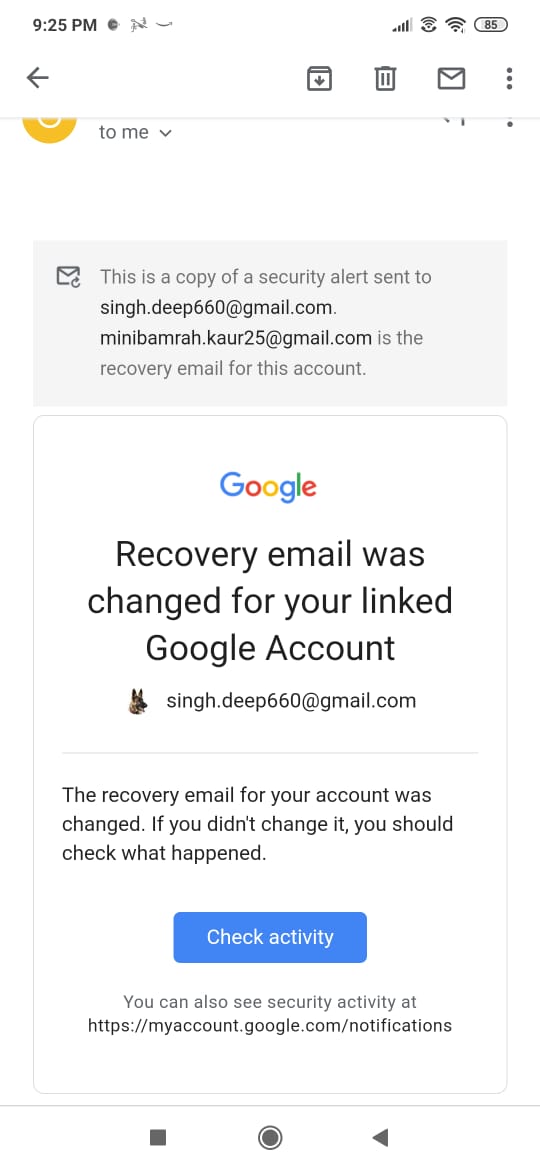 AestheticDaemon's tweet photo. @gmail 
Pls help
These are mails on my recovery email https://t.co/G6rGxZCnYY
