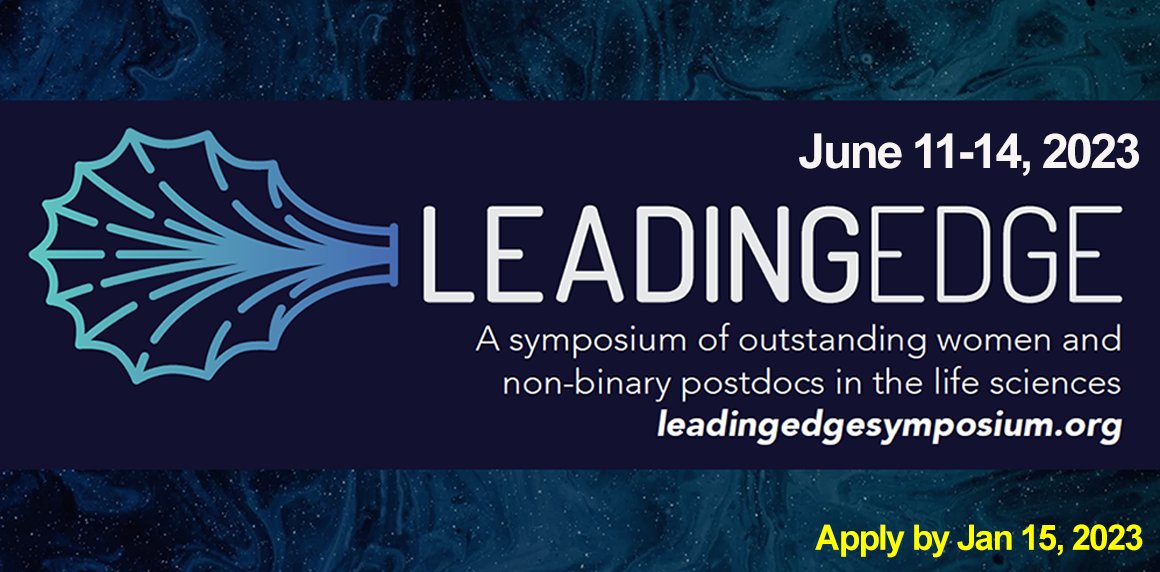 HHMI | Janelia (@hhmijanelia) on Twitter photo ✨ The <a href="/LeadingEdgeSymp/">Leading Edge Fellows Program</a> is back in person <a href="/HHMIJanelia/">HHMI | Janelia</a>! ✨
This symposium provides women & non-binary postdocs in biomedical research a platform to share their work & connect with each other.
🗓️ Apply by January 15.
▶️ janelia.org/you-janelia/co…
▶️ leadingedgesymposium.org ✨ The <a href="/LeadingEdgeSymp/">Leading Edge Fellows Program</a> is back in person <a href="/HHMIJanelia/">HHMI | Janelia</a>! ✨
This symposium provides women & non-binary postdocs in biomedical research a platform to share their work & connect with each other.
🗓️ Apply by January 15.
▶️ janelia.org/you-janelia/co…
▶️ leadingedgesymposium.org