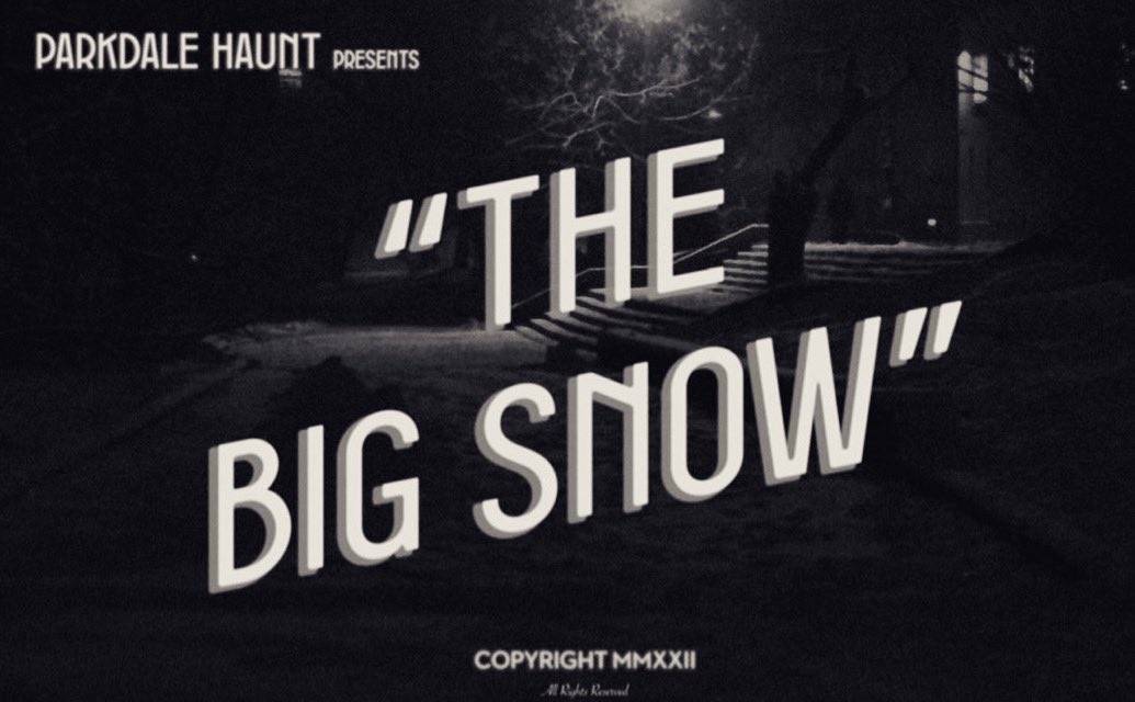 saltandketchup's tweet photo. The holidays are here and we have one more little surprise for you… 

@ParkdaleHaunt presents THE BIG SNOW, listen here: https://t.co/ZtYAwNRuuG https://t.co/u7ArbYQxo8