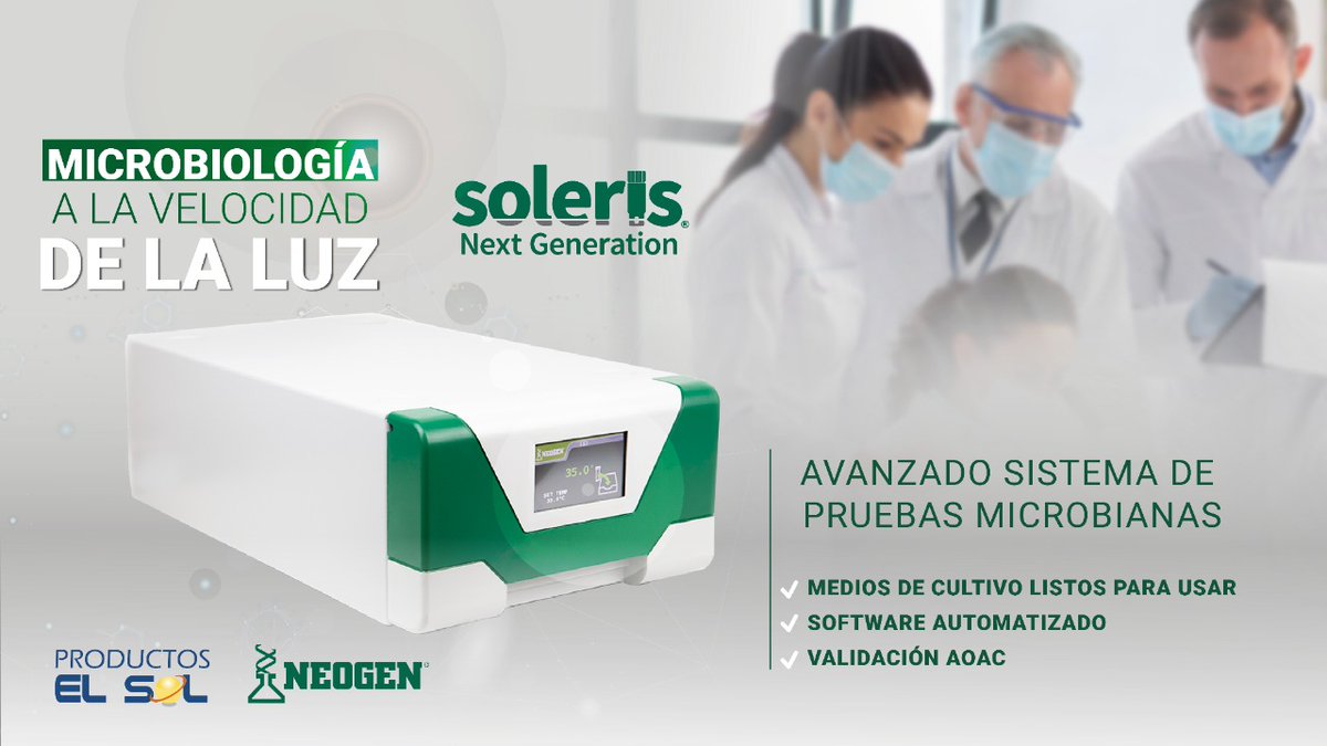 productos_elsol's tweet image. 𝐏𝐫𝐮𝐞𝐛𝐚𝐬 𝐦𝐢𝐜𝐫𝐨𝐛𝐢𝐚𝐧𝐚𝐬 𝐫𝐚́𝐩𝐢𝐝𝐚𝐬 𝐲 𝐚𝐮𝐭𝐨𝐦𝐚𝐭𝐢𝐳𝐚𝐝𝐚𝐬🦠⏲
𝐒𝐨𝐥𝐞𝐫𝐢𝐬 𝐍𝐆 brinda una amplia gama de aplicaciones de pruebas en matrices alimentarias.
#PESSA #NEOGEN #SolerisNG #Microbiología
👉 Permítanos asesorarle
📲 : (505) 8447 4633