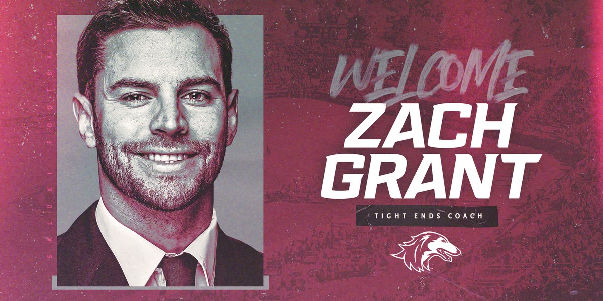 Help us welcome to Saluki Nation our new tight ends coach, Zach Grant. <a href="/CoachGrant_12/">Zach Grant</a> was 2X Academic All-Big Ten at Illinois,  coached under OC Rod Smith, plus 3 seasons at Western Illinois.

READ >> bit.ly/3vboCuz