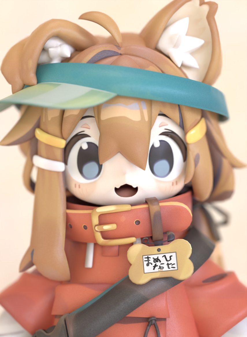 まめひなたちゃん可愛すぎる！フィギュア風にレンダリングしてみた