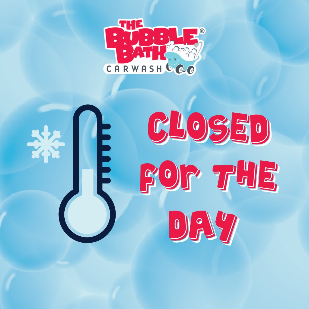 We were hoping to open this morning, but the temperatures are forcing us to stay closed for the day. We thank you for understanding and hope to see y’all tomorrow!