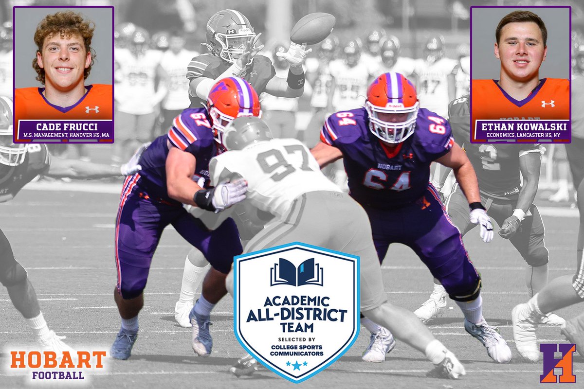 Congratulations to our <a href="/CollSportsComm/">College Sports Communicators</a> Academic All District Selections!!

#TheHobartWay #Team128