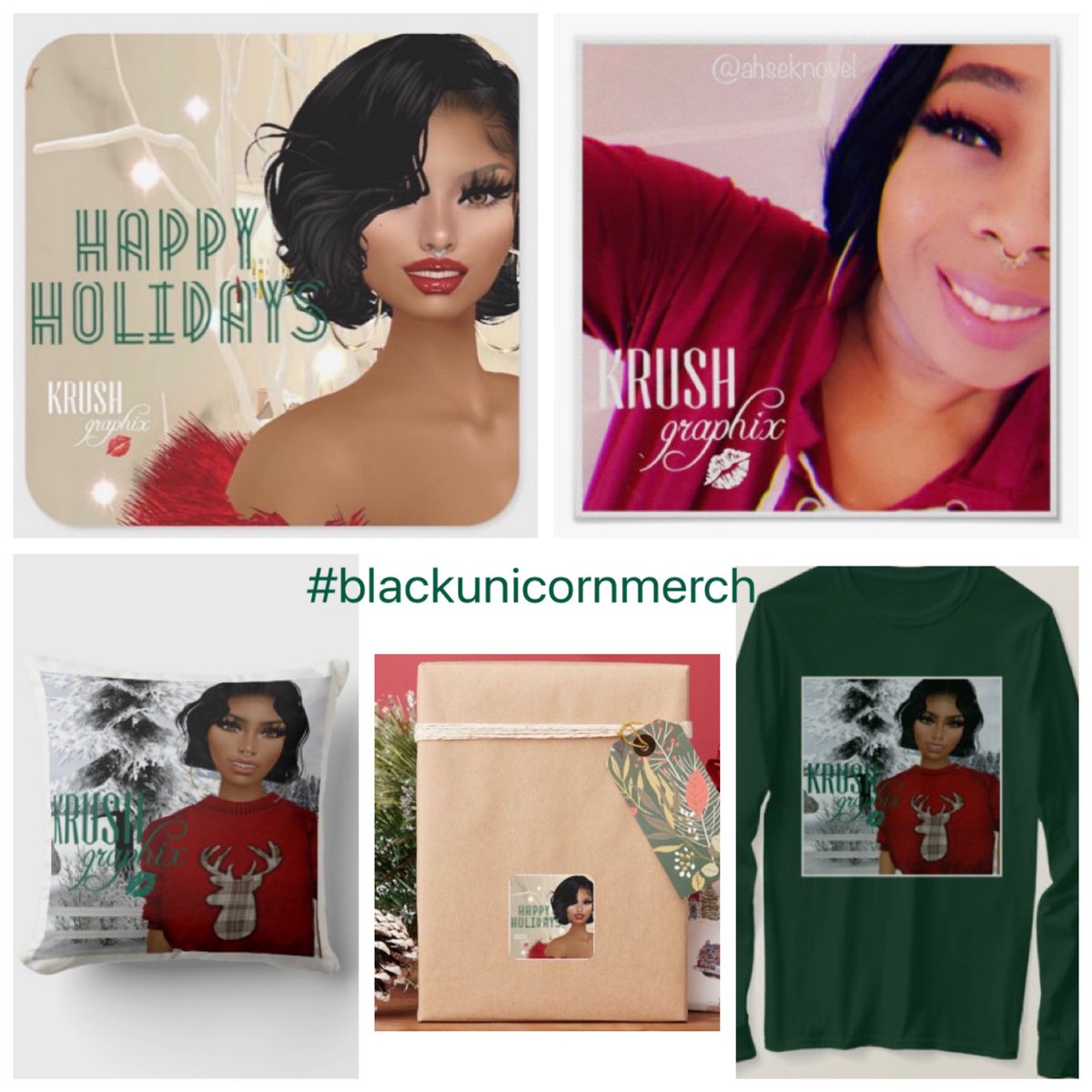 wicked1co's tweet photo. Have a holly jolly!!! SHOP NOW thru 12/26/22 to use code WINTERSALE22 and save up to 50% off on select products https://t.co/luCqECjyW6... #brownsugarpromotionsllc #zazzle #krushgraphix #blackunicornmerch #ahseknovel #gifts #krushgraphix💋 #brownsugarbabes🤎 #happyholidays https://t.co/7xBi82dF5J
