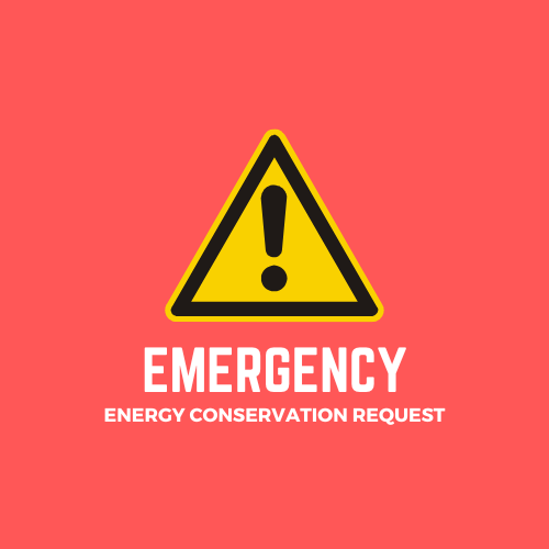 ⚠️EMERGENCY REQUEST⚠️

Per <a href="/TVAnews/">Tennessee Valley Authority</a>, we are asking all customers to help conserve energy to avoid emergency rolling blackouts due to the frigid cold temps + unusually high demand. Please help by adjusting your thermostat down a couple of degrees and bundling up! #pleaseshare