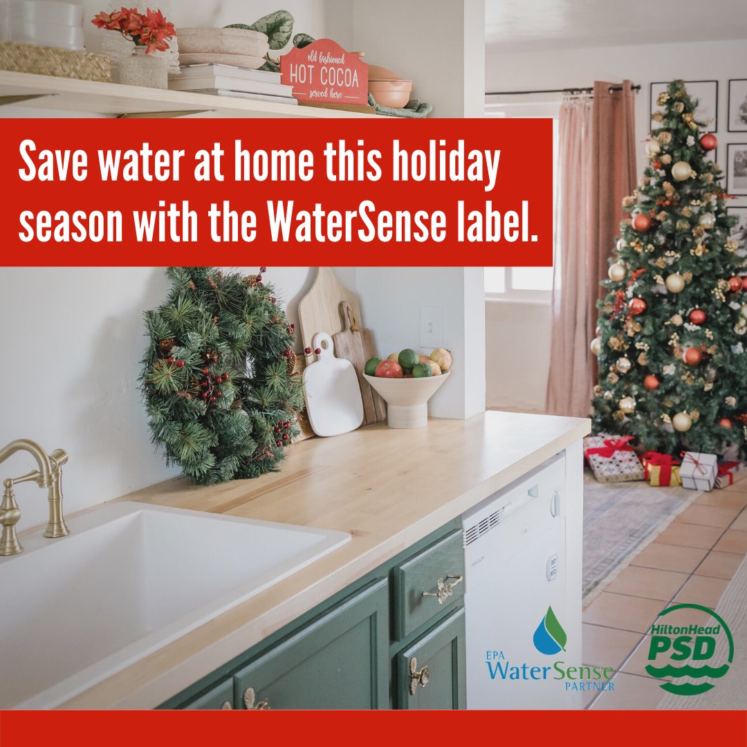hiltonheadpsd's tweet image. There’s no place like home for the holidays  — and water savings. 

Check out all the ways you can save water at home: 
bit.ly/3VpLaDF   

#HappyHolidays #WaterSensePartner #SaveWithWaterSense #WaterSavings