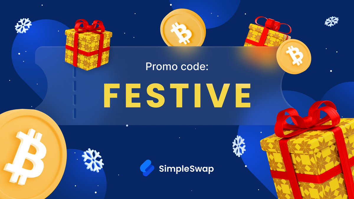 SimpleSwap_io's tweet image. Merry Christmas and best wishes for the new year from the SimpleSwap team! Thanks for being with us this year and stay tuned for the next one 💙

Grab a $50 in #BTC bonus with our festive promo code – sign up and enter it while creating the exchange: bit.ly/3BZc2CJ