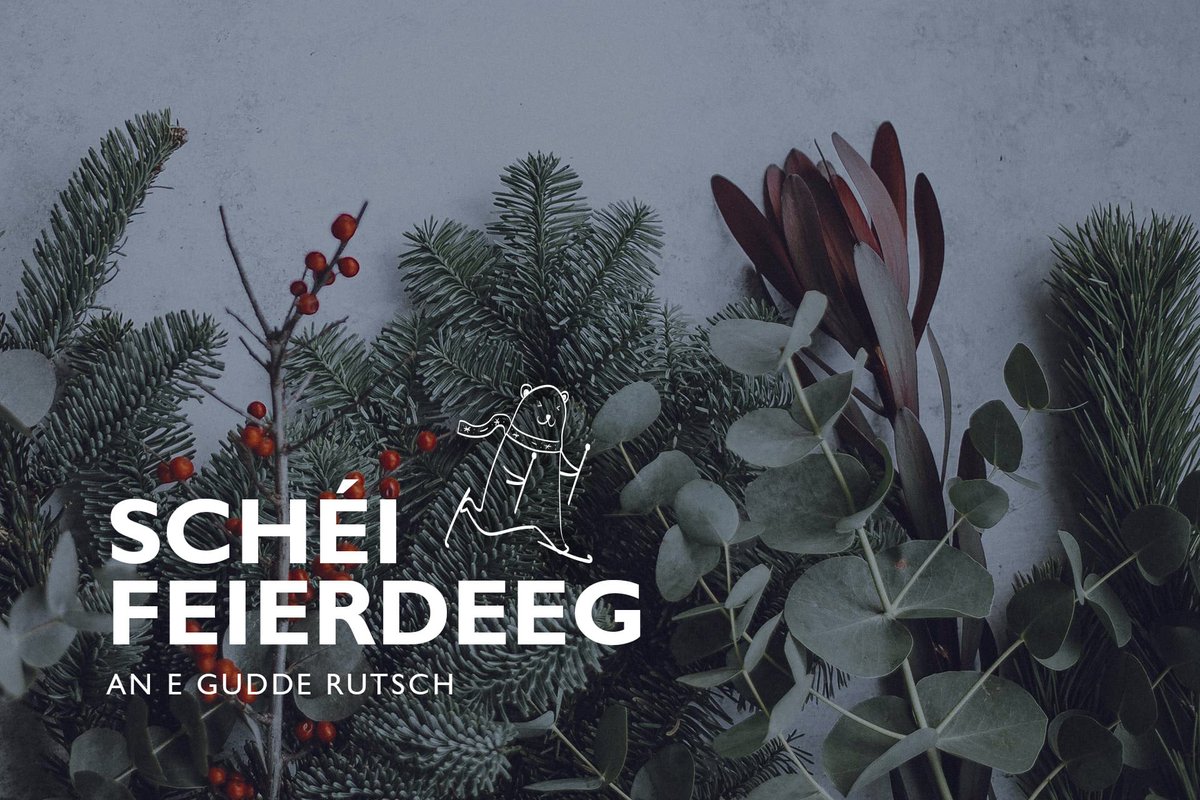 educdesign_lu's tweet photo. Mir wënschen iech all schéi Feierdeeg🎄an e gudde Rutsch an dat neit Joer 🥳.

Eise Büro ass fir de Rescht vum Joer zou. Mir sinn awer an dréngende Fäll via Email 📧 op support@educdesign.lu erreechbar. https://t.co/2feOMNNAJL