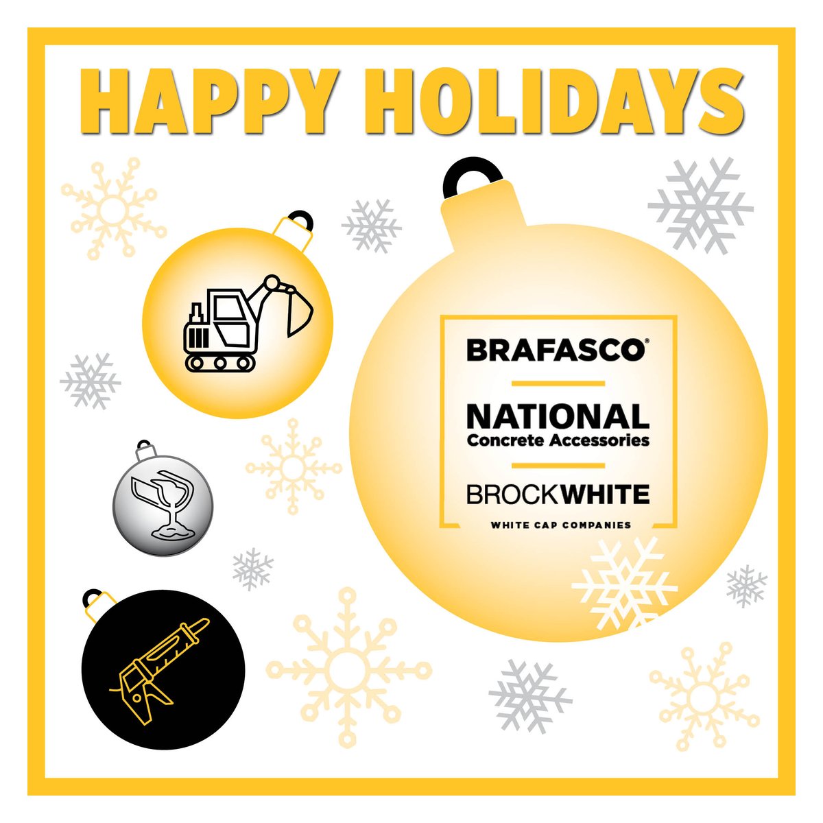 Warmest wishes for a happy holiday season and a safe and prosperous new year!

All of our locations will be closed:
Monday, December 26th 
Tuesday, December 27th
Monday, January 2nd