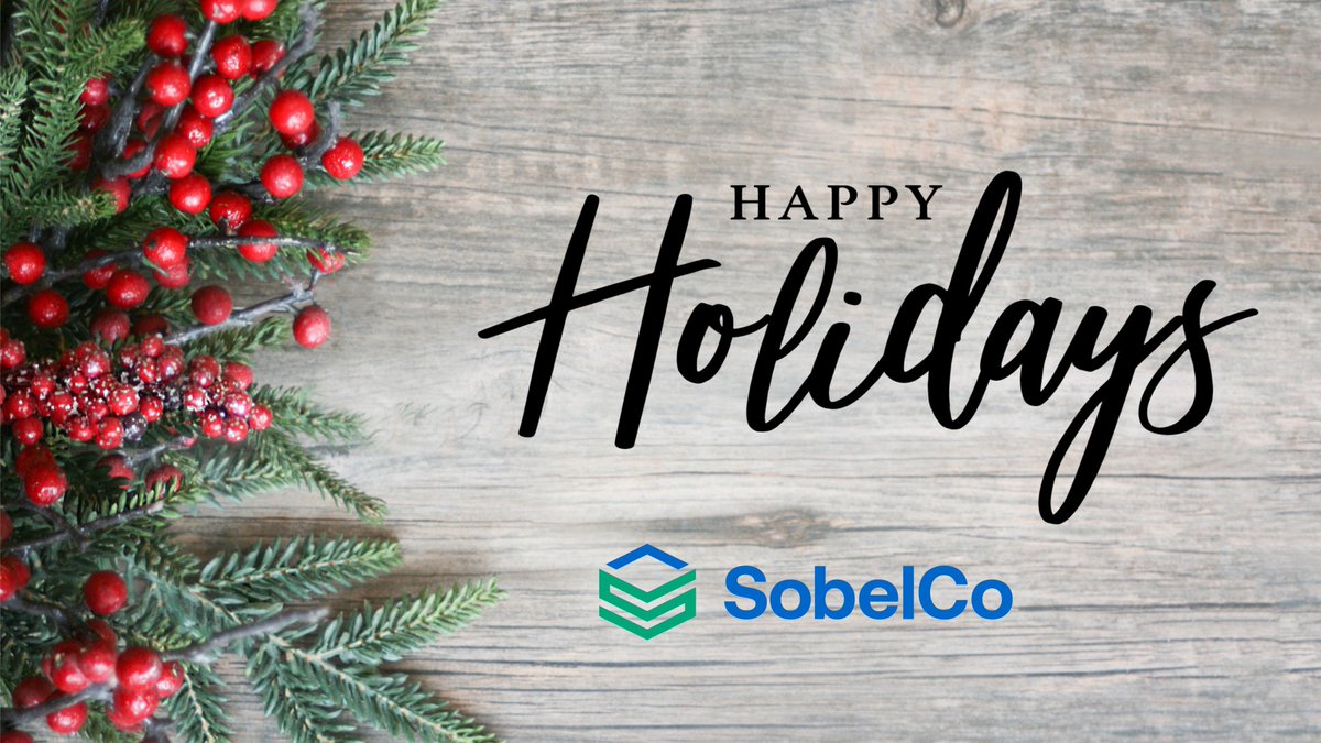 SobelCo would like to wish you a happy holiday season! Regardless of how you celebrate this time of year, (Christmas, Hanukkah, Kwanzaa, all of these or others. May this time be filled with gratitude, hope, and opportunity!
#happyholidays2022 #thankful