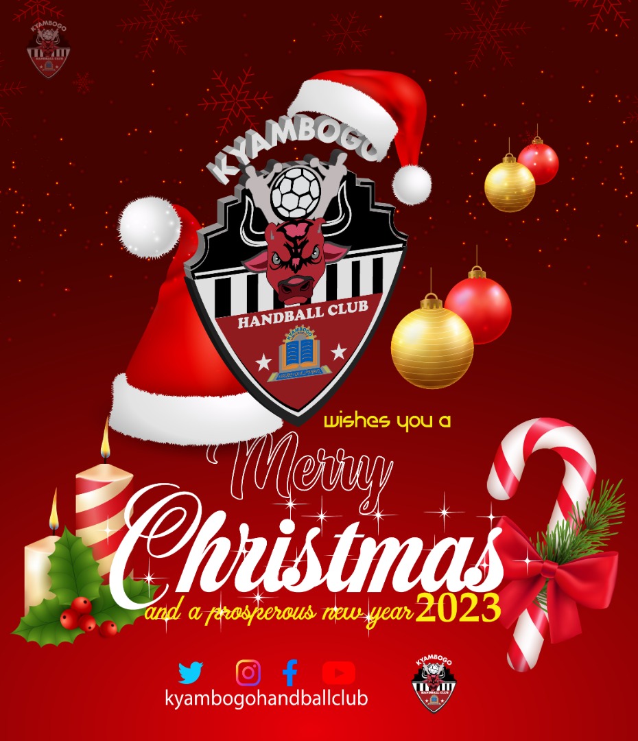KYUhandball's tweet photo. WE WISH YOU A MERRY CHRISTMAS AND A HAPPY NEW YEAR 2023.
#KYAMBOGOHANDBALLCLUB
#KYAMBOGOWORLDWIDE https://t.co/Y5kTpqS1gT