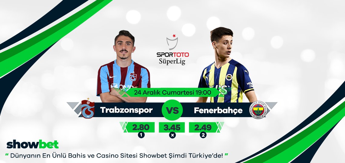 📰 SHOWBET Günün Maçı  24.12.2022

🥅Fenerbahçe - Trabzonspor ⏰ 19:00

🏆En Yüksek Oranlar Dünyanın En Ünlü Bahis ve Casino Sitesinde

💚TIKLA KAZANMAYA BAŞLA bit.ly/SHOWBET