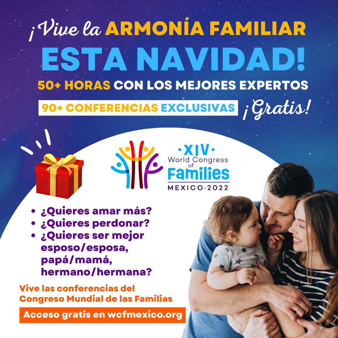 FNxFamilia's tweet photo. Navidad es tiempo de compartir con tus seres queridos. 👨‍👩‍👧‍👦 🎄🎁

Comparte acceso GRATIS a las Conferencias del Congreso Mundial de las Familias: https://t.co/Bm8wsHJcLp

¡No esperes más, accede y comparte, quizá alguien que conoces lo necesita! ✨❤ https://t.co/SN9UcHpqUJ