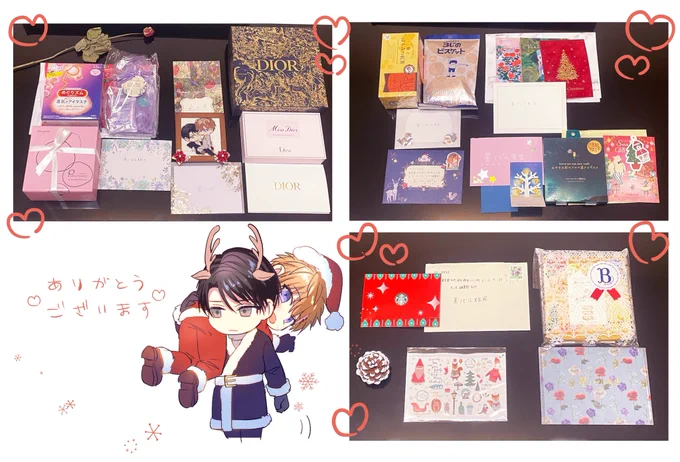 KiR様に送って頂いたお手紙やプレゼント受け取りました!💌細かいシーンのご感想など大変嬉しいです!一つ一つ大切に読ませて頂き胸がいっぱいで寿命伸びました☺️🙏心のこもった贈り物も送って下さった方の事を想いながら全て有り難く頂きます😭貴重な時間を使って届けて頂きありがとうございます!❤️ 