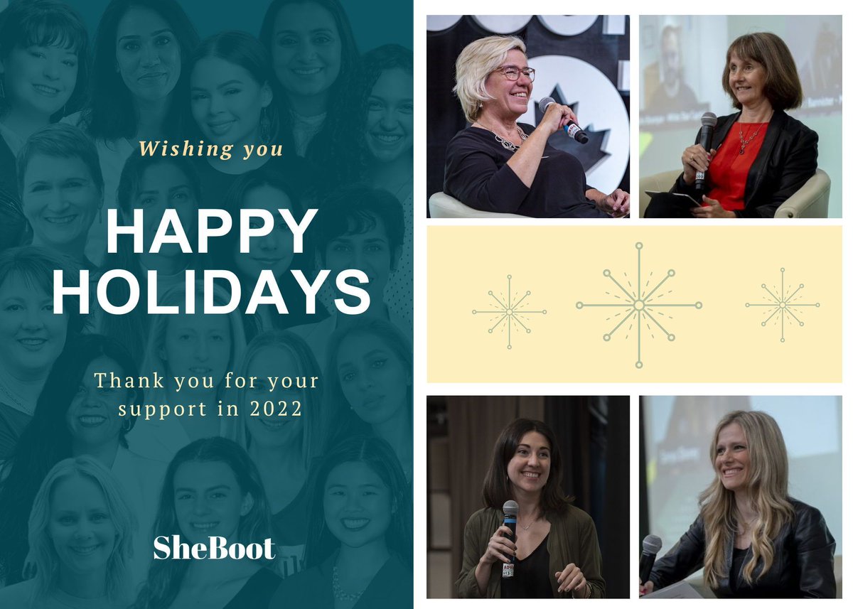 sshorey's tweet image. 1) Sincere Thanks and Wishes for a Beautiful Holiday Season: I am incredibly grateful to have the opportunity to collaborate with @Julia_Elvidge, @JenFrancis261, @erinseegmiller, and dozens of amazing women founders, investors, mentors and champions on #SheBoot.