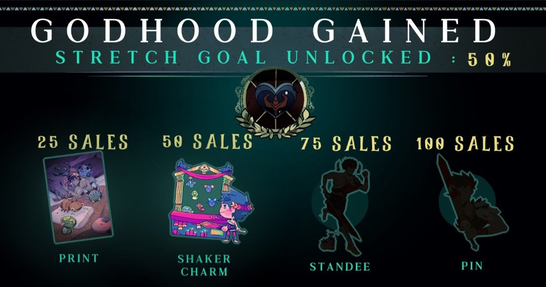 Stretch Goal 2 Unlocked!!!!

We're halfway there!
Our Shaker Charm is officially unlocked!!

Our thanks to everyone who has purchased a copy thus far! 

There's still some time to push for our next goal! Be sure to take a look at our shop!

🩸zagreusfanzine.bigcartel.com 🩸