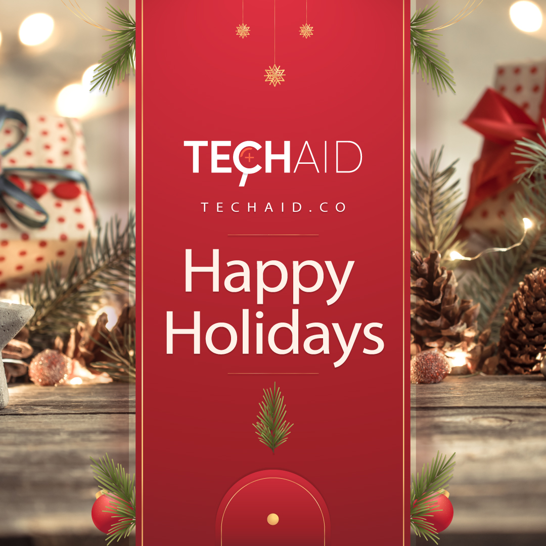 TechAID_CO's tweet photo. Happy Holidays to our partners, clients, rockstars, and community! ⛄ Thanks for trust in us.
Get to know us → https://t.co/Yr6j0GCLxi
#HappyHolidays #MerryChristmas #Christmas2022 #Holidays2022 #TechAID https://t.co/fXSiodPHxL
