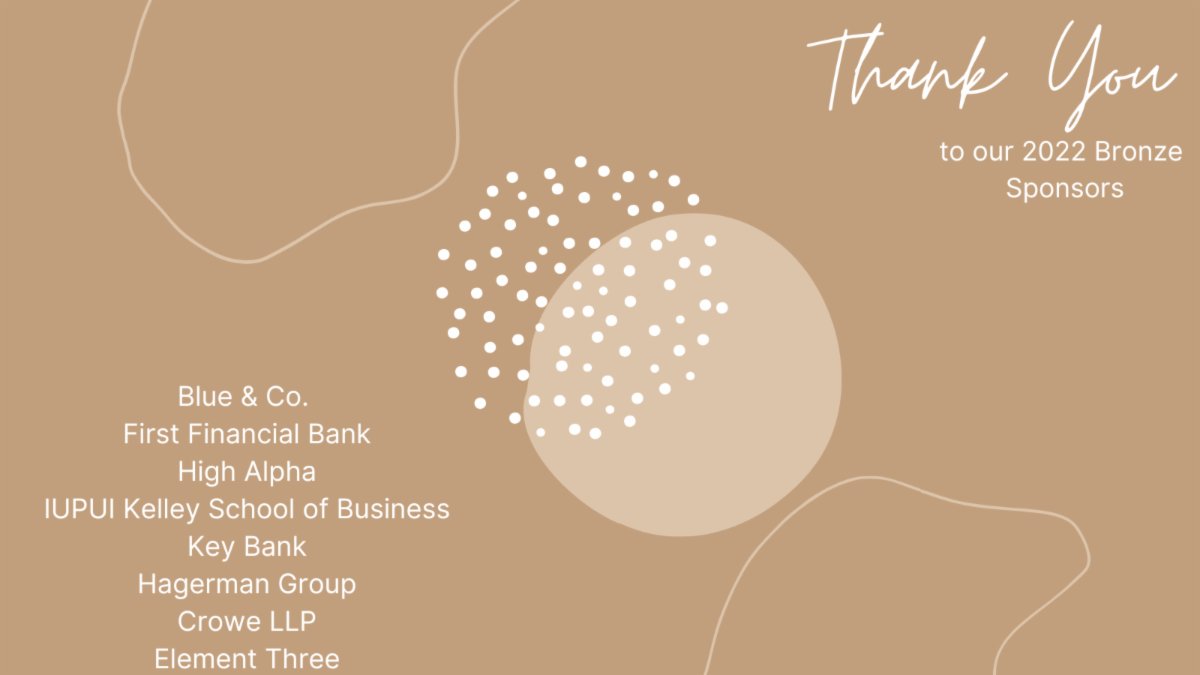 Sponsors allow us to provide exciting programs and professional opportunities for our members. Thank you to our 2022 Bronze level sponsors! #EWFIndiana