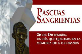 Pascuas sangrientas u Operación Regalo de Navidad, bajo ese nombre se llevó a cabo a partir del 24 de diciembre de 1956 uno de los más repugnantes crímenes colectivos de la dictadura de Fulgencio Batista. #TenemosMemoria #SanctiSpíritusEnMarcha <a href="/PartidoPCC/">Partido Comunista de Cuba</a> <a href="/ObraDe/">LaObraDeLaRevoluciónSS</a>