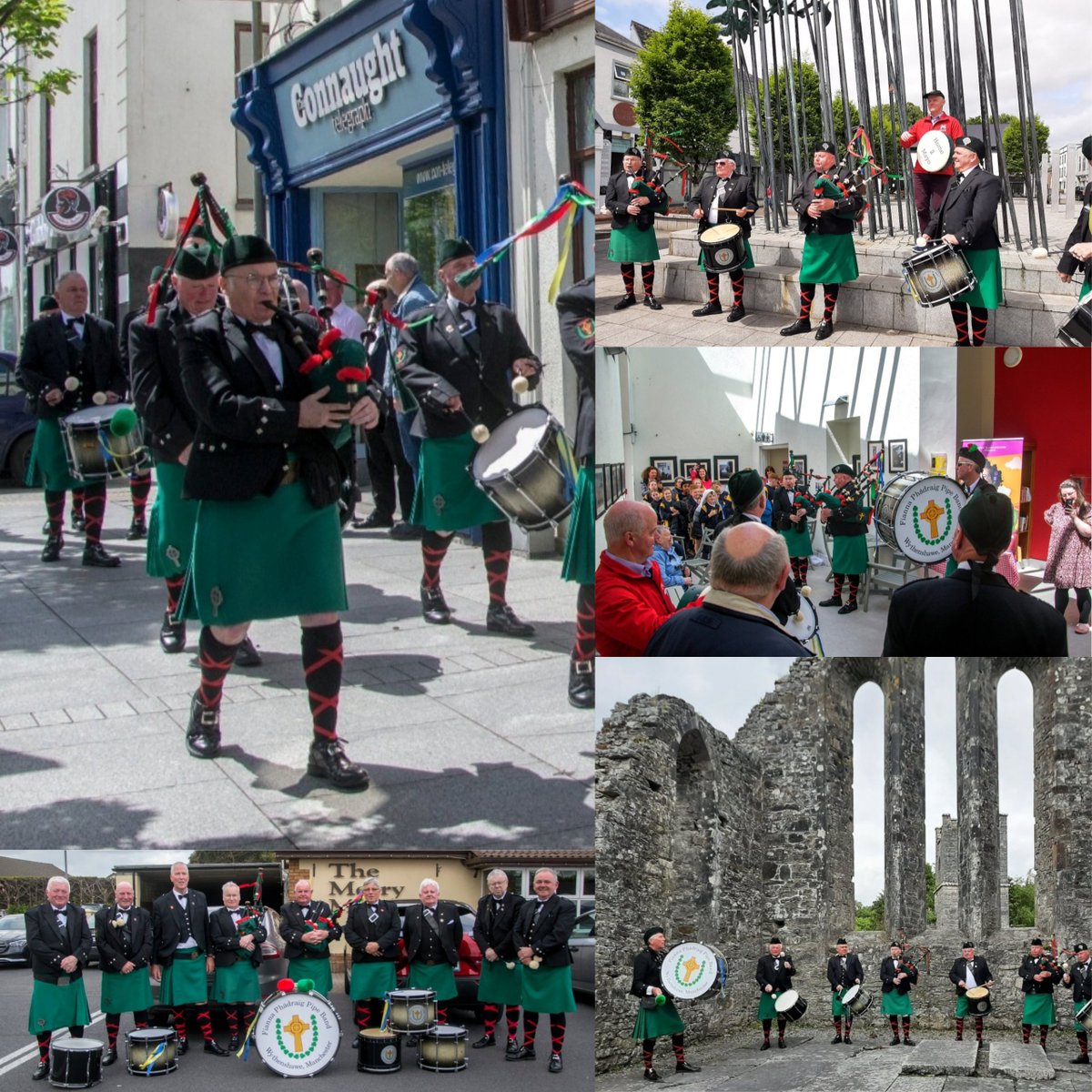 Abourke3Aoife's tweet photo. For Mayo month 2022 I followed Fianna Phadraig Pipe Band on their tour of the County.
#MayoDay #MayoManchester #2022 https://t.co/kQzVe5K1cQ