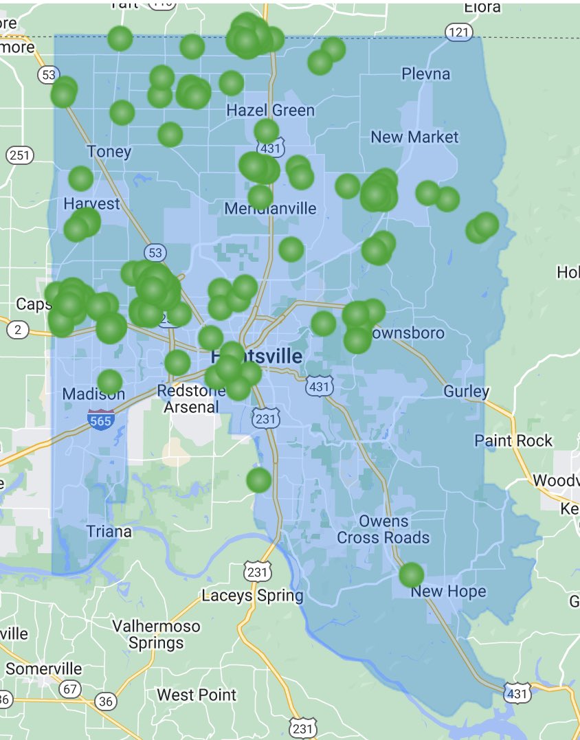 Brittany Harry WAAY 31 on Twitter "RT HSVUtilities Power outage map