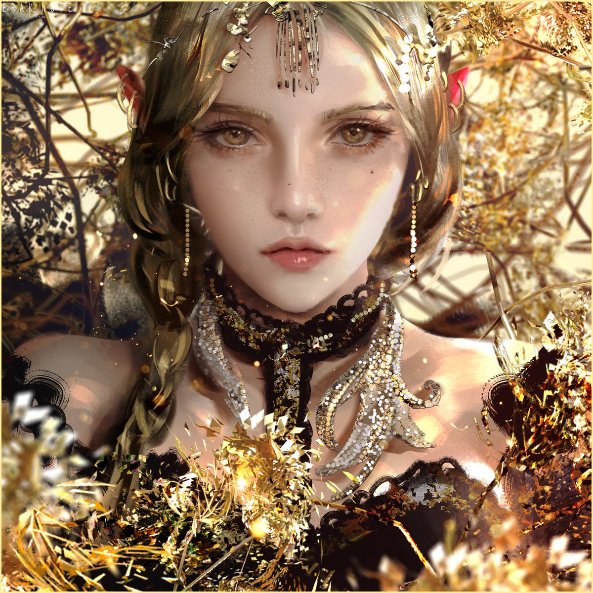 Erak_Note's tweet image. Flower and Iron - gold
owner is @chlagousami