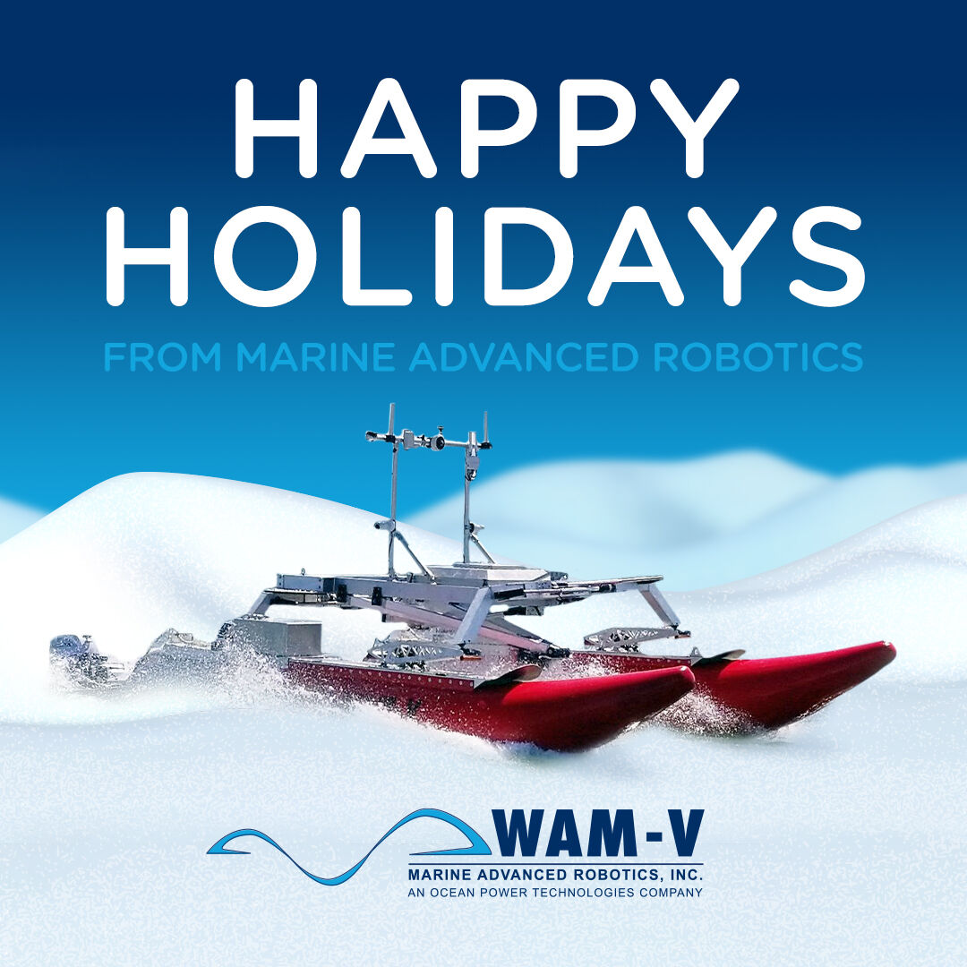 WAMV_ASV's tweet photo. Wishing everyone the happiest of holidays from the WAM-V team!

#maritime #autonomous #unmannedsystems https://t.co/jDIWkuPZAr