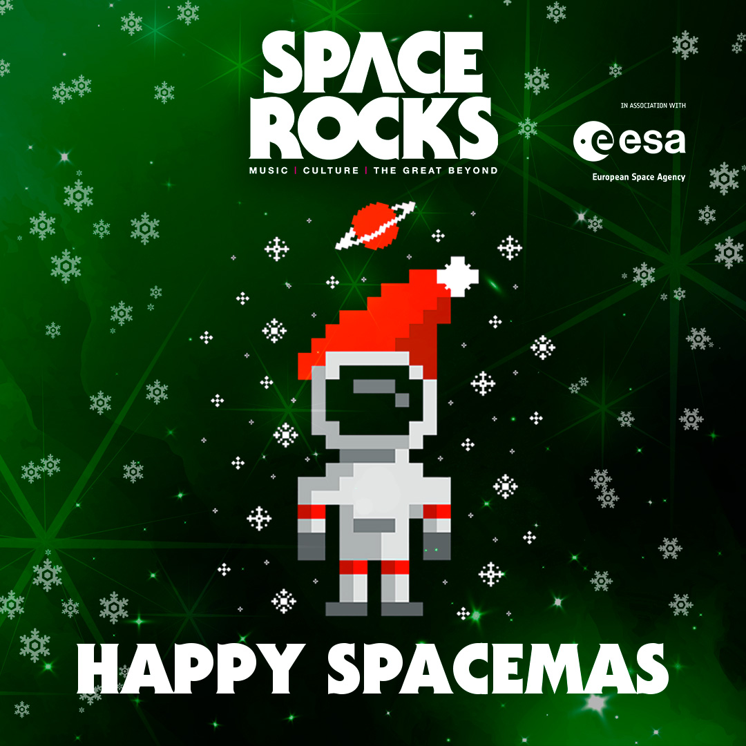 spacerockslive's tweet photo. Systems nominal. Commence face-food docking manoeuvre! Have a safe and happy spacemas everybody. Weโll see you in 2023! #spacemas #spacerocks #watchthisspace @esa https://t.co/qTPLCcGlnS