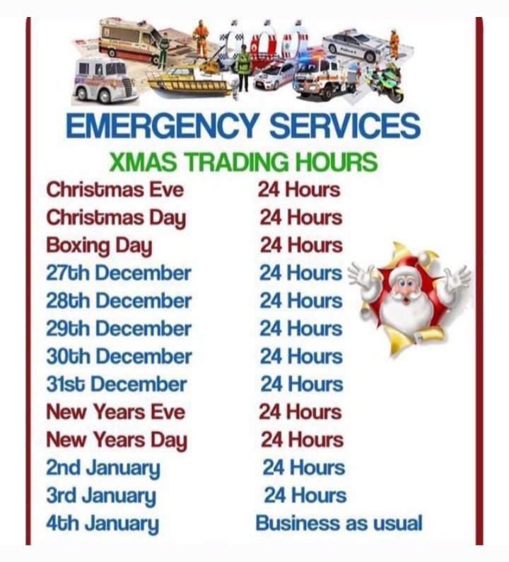 I thought I would raise some awareness of the working hours of my fire and rescue colleagues and other emergency working across the UK over the #FestivePeriod. Here for you 24/7. #StaySafe #CelebrateSafely #BeKindAlways