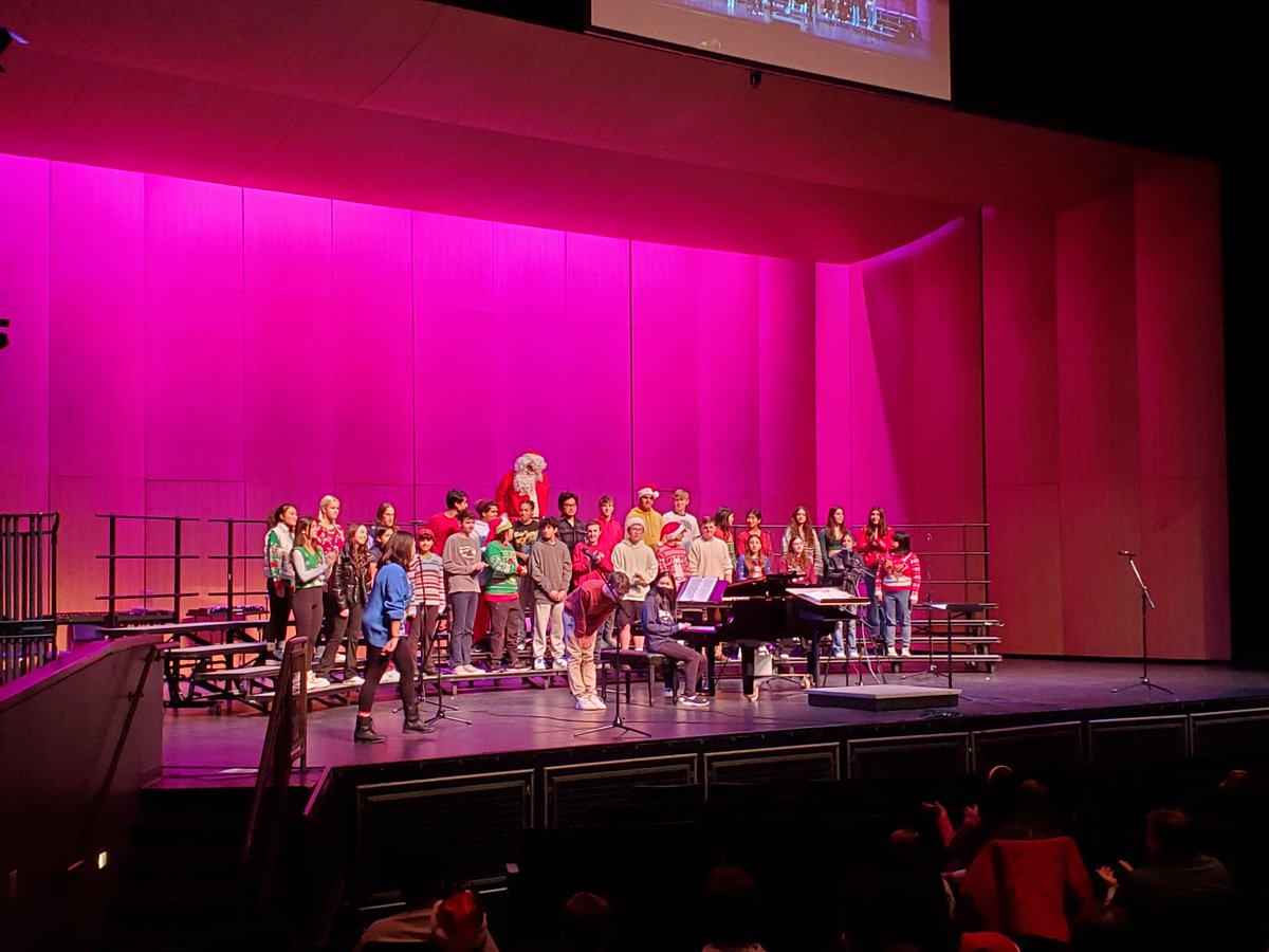 The best way to spread holiday cheer.....Thank you to all the performances today in the halls and on the stage at WHRHS