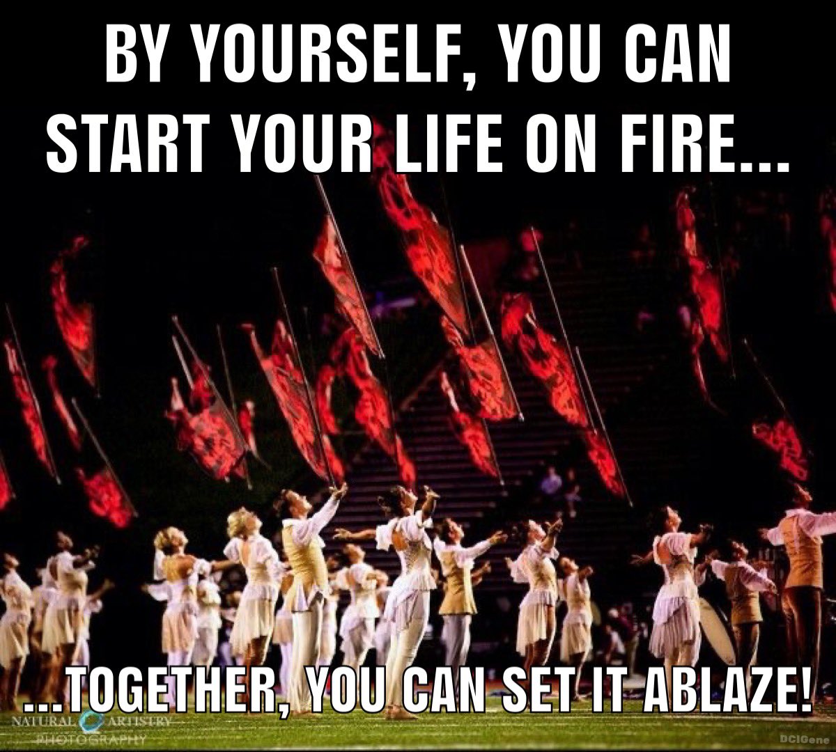 #motivation #inspiration #inspire #liveyourlife #allin #stayinit #positivity #optimism #drumcorps #colorguard