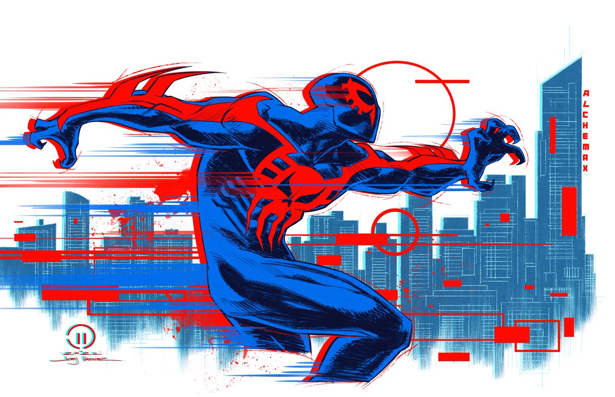 A spider-man 2099 piece I did yesterday for fun. Super excited for