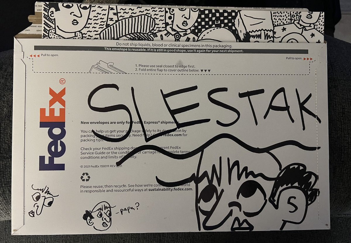 SLEstak42's tweet photo. THOUGHTS….WHEN ITS ABOUT THE ART &amp; TRULY THE ART YOU CAN NEVER LOSE!!! Thank you @monstermike_art @JEFFTOWN_  #PLATFORM99 you’ve made art for my vault &amp; my walls, art that’s touches me inside. Of course I’m framing the envelope!!! https://t.co/FMfDVHc5SO