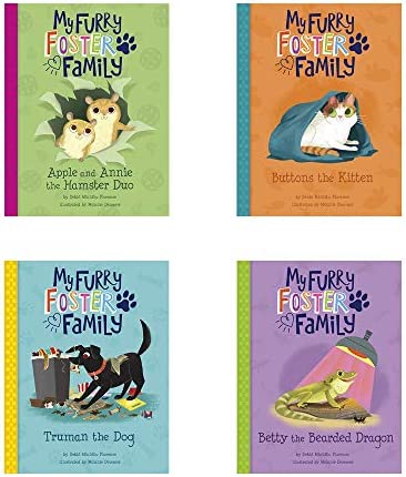 My Furry Foster Family  by <a href="/DebbiMichiko/">Debbi Michiko Florence⁷</a> is a series that keeps getting checked out. A 1st grader sparked the interest, &amp; it has since spread to my 2nd &amp; 3rd grade readers. One student was getting a bearded dragon for her birthday &amp; was excited to read Betty the Bearded Dragon.