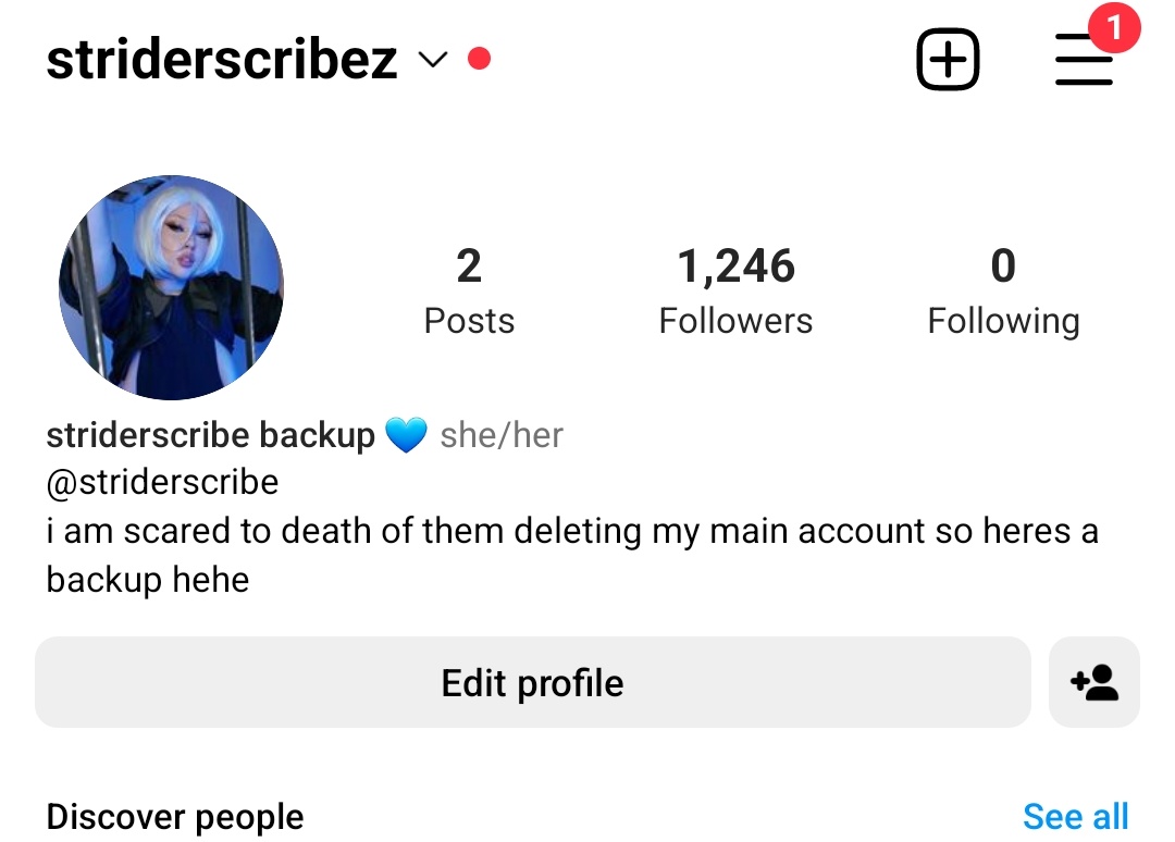 striderscribe 💕 on Twitter: "here is my backup 😵‍💫"