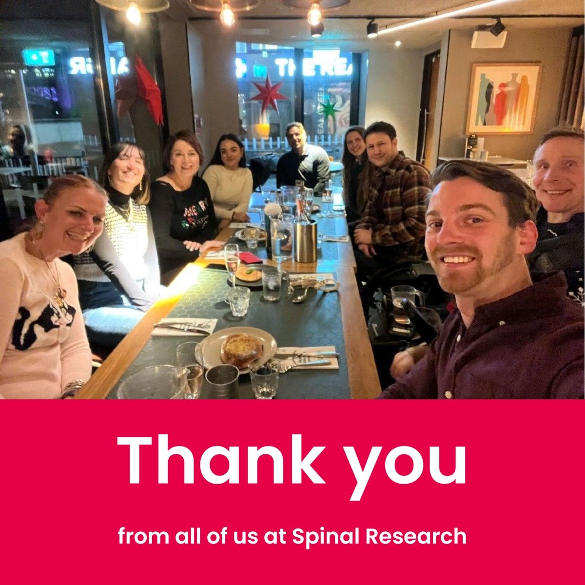 SpinalResearch's tweet photo. As we approach the end of the year, it’s a great time to look back and say thank you to all of those who have supported our work in 2022.
Read our year round-up and message from our Chief Executive Harvey Sihota here: https://t.co/yCYvXIM6jN
#spinalresearch #beatparalysis https://t.co/ebYwU2uZEI